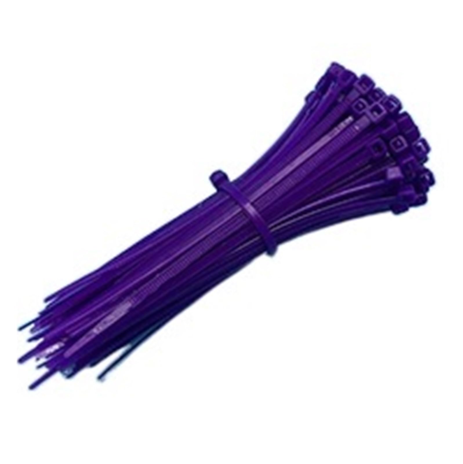 Cable ties virgin nylon 6/6 PURPLE 300mm x 4.8mm (standard NON releasable) Zero halogen +low smoke and fume.
