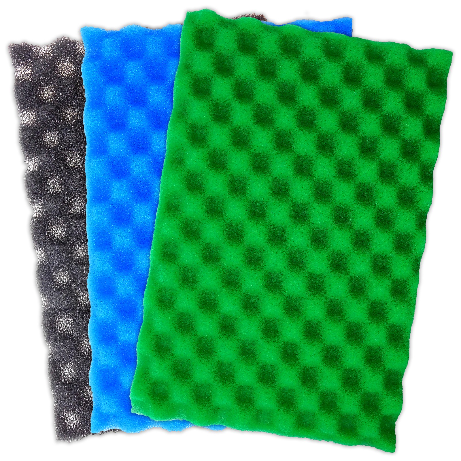 Foam set (coarse, medium and fine) size 650 x 440