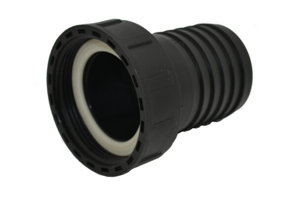 Hose connector with female thread 1.25 inch BSP to 32mm hose