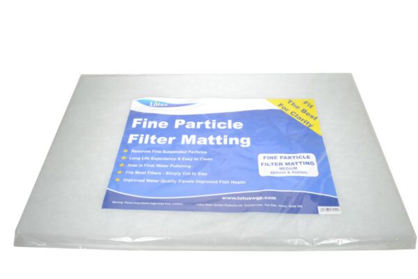 Filter matting (medium) for straining fine suspended particles. Approx size 685 x 432 x 32 mm