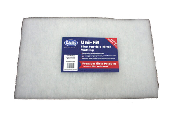 Filter matting (small) for straining fine suspended particles. Approx size 432 x 279 x 32 mm